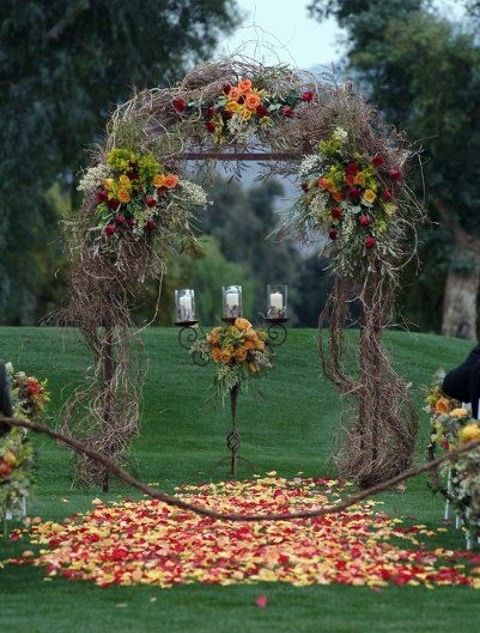Outdoor fall wedding ideas on a budget