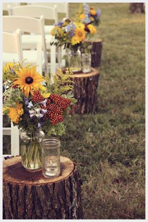 Outdoor rustic country wedding ideas for fall