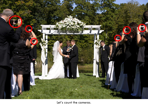 bad camera etiquette wedding