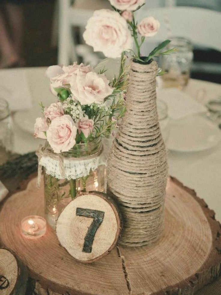 Rustic Vintage Wedding Centerpiece Ideas Easy Rustic Wedding Ideas | WeddingMix
