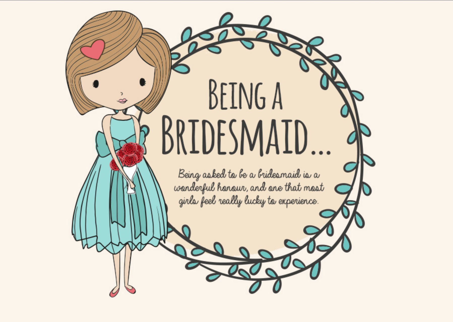 To cute to being say a bridesmaid yes ways Say to