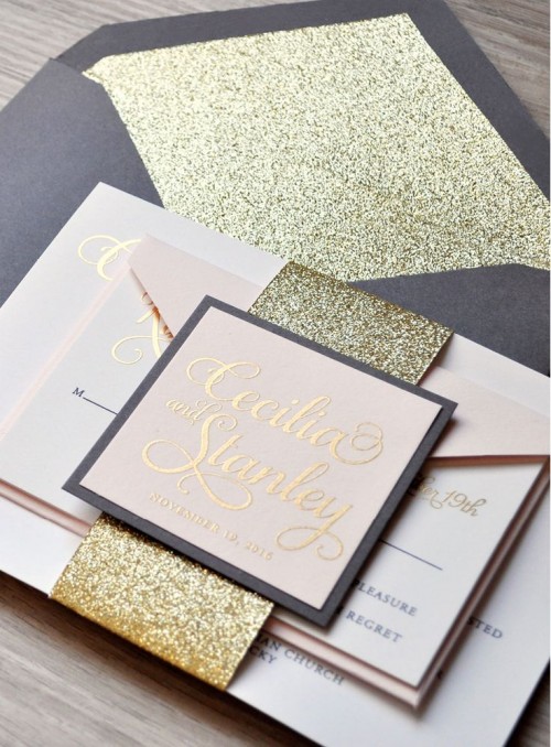 Glam Wedding Decor: 14 DIY Glitter Wedding Ideas