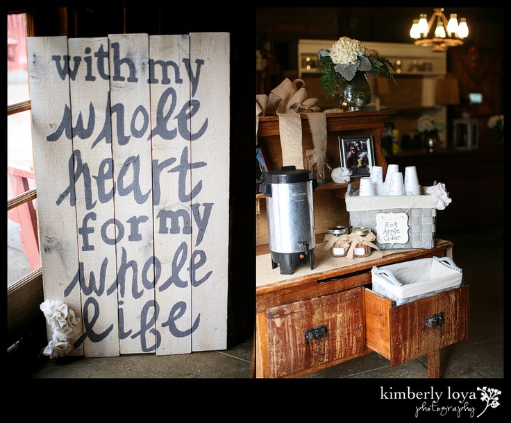 Adorable DIY Wedding sign made out of an old door! Cute for a rustic theme