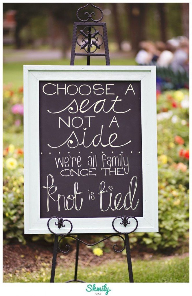 DIY wedding sign