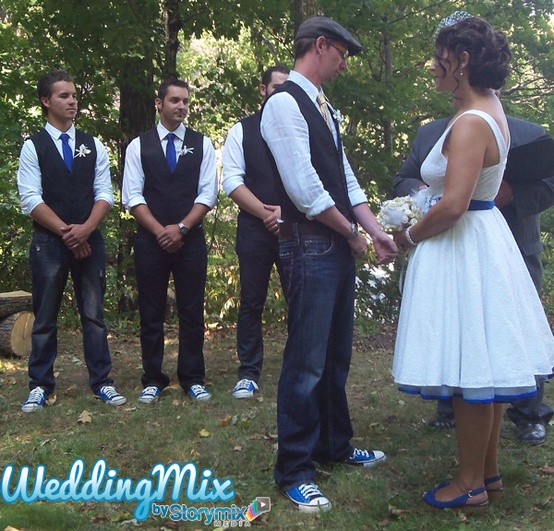 storymix, weddingmix, wedding, canada, ontario, vintage, woods, rustic, camping, campout, converse