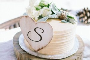 Simple Rustic Wedding Cake