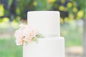 Such a beautiful simple wedding cake