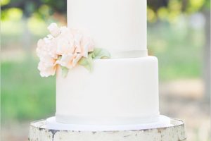 Such a beautiful simple wedding cake