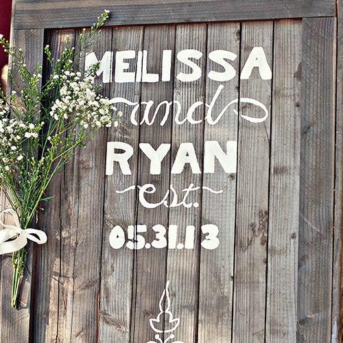 outdoor wedding sign ideas