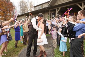 wedding streamers send off