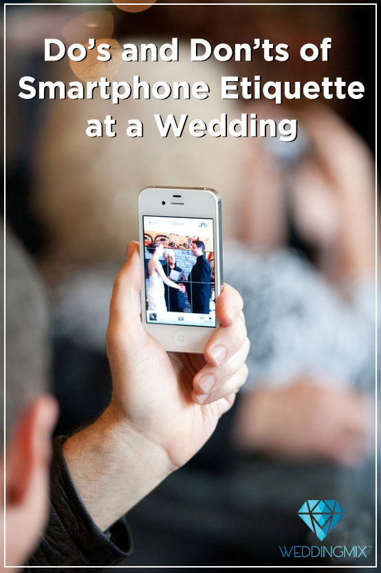 smartphone wedding etiquette