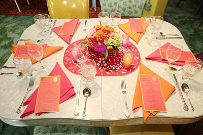 Unique wedding table setting at Catalyst Ranch Chicago