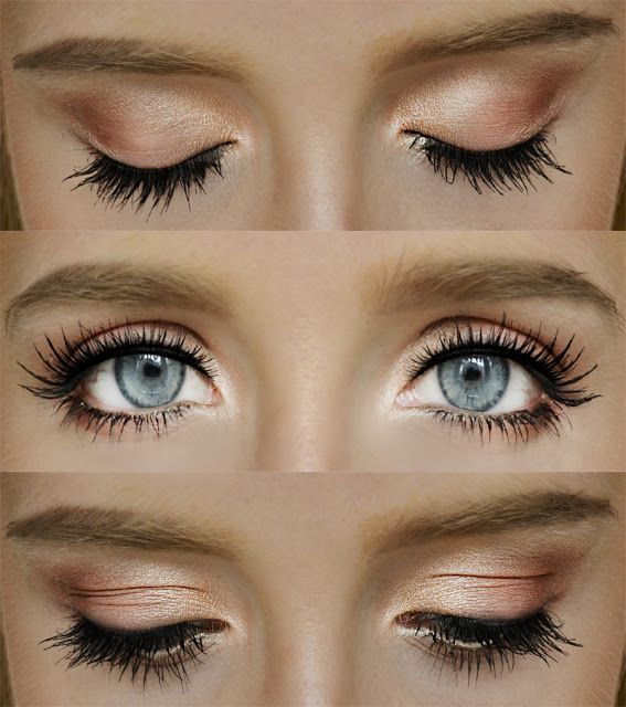 natural makeup ideas for blue eyes