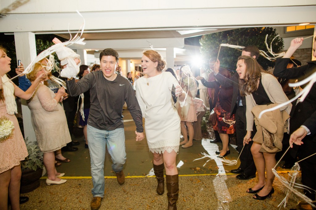 wedding reception exit sparklers