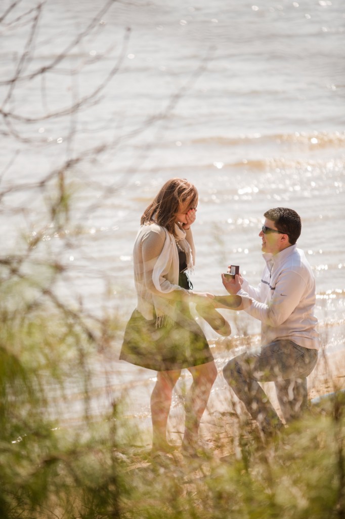 Beach wedding proposal 