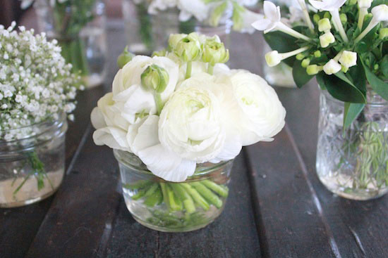 How to create your own DIY white wedding mason jar centerpieces