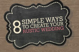 rustic wedding infographic