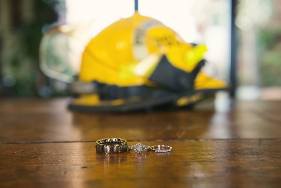 firefighter ring picture wedding