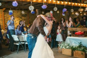 first dance barn wedding