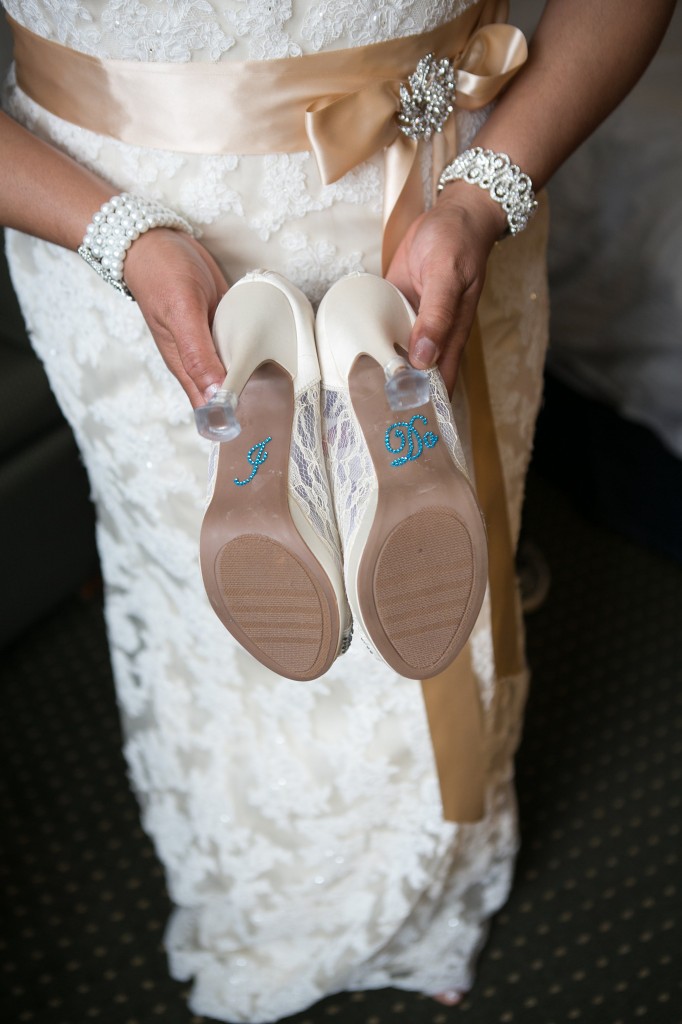 Custom wedding shoes