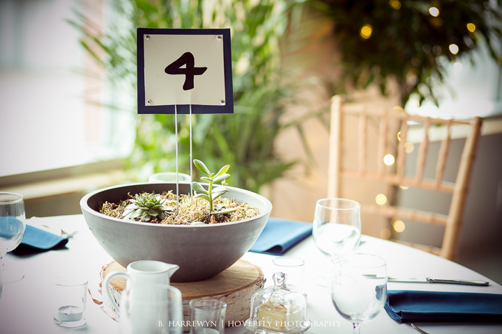 DIY wedding table number