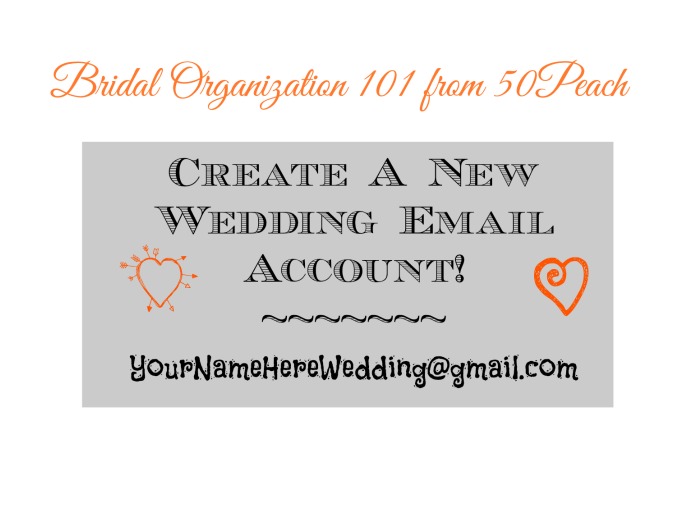 Create your own wedding email