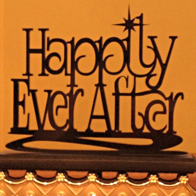 happily ever after wedding cake