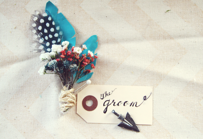 DIY BOHEMIAN BOUTONNIERE