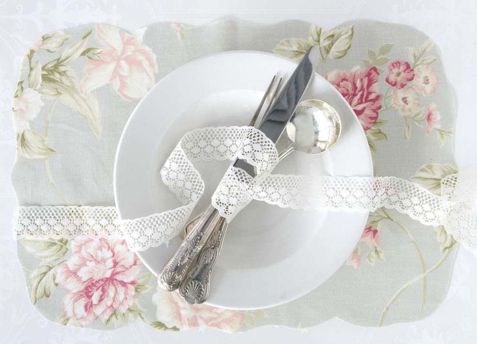 vintage wedding placemat ideas