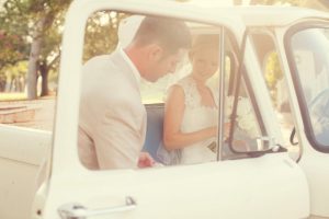 vintage car for a wedding