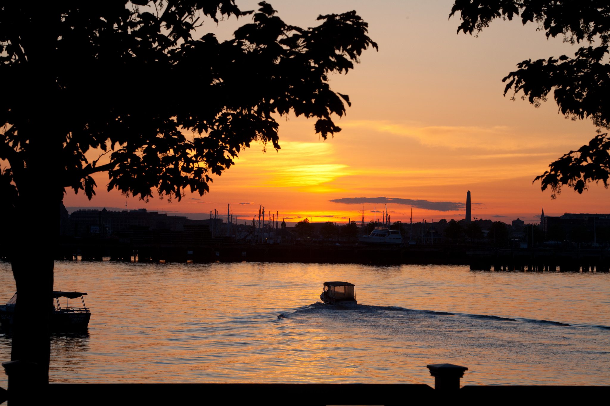 sunset wedding picture