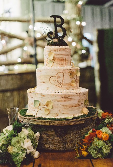 fall rustic wedding cake ideas
