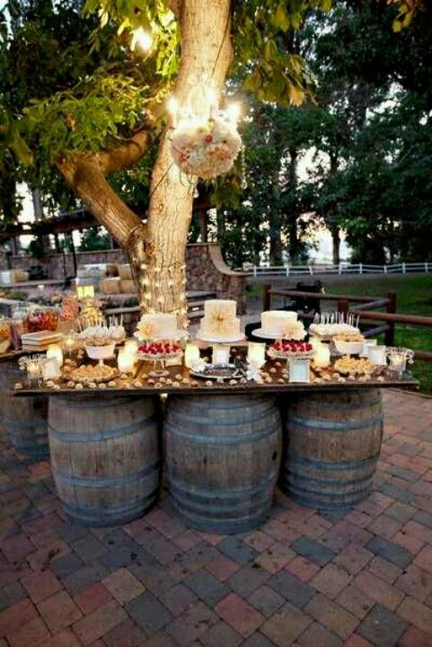 rustic wedding ideas barrels