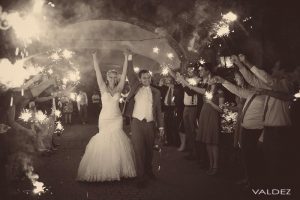 wedding sparkler exit