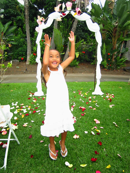hawaii flower girl ideas