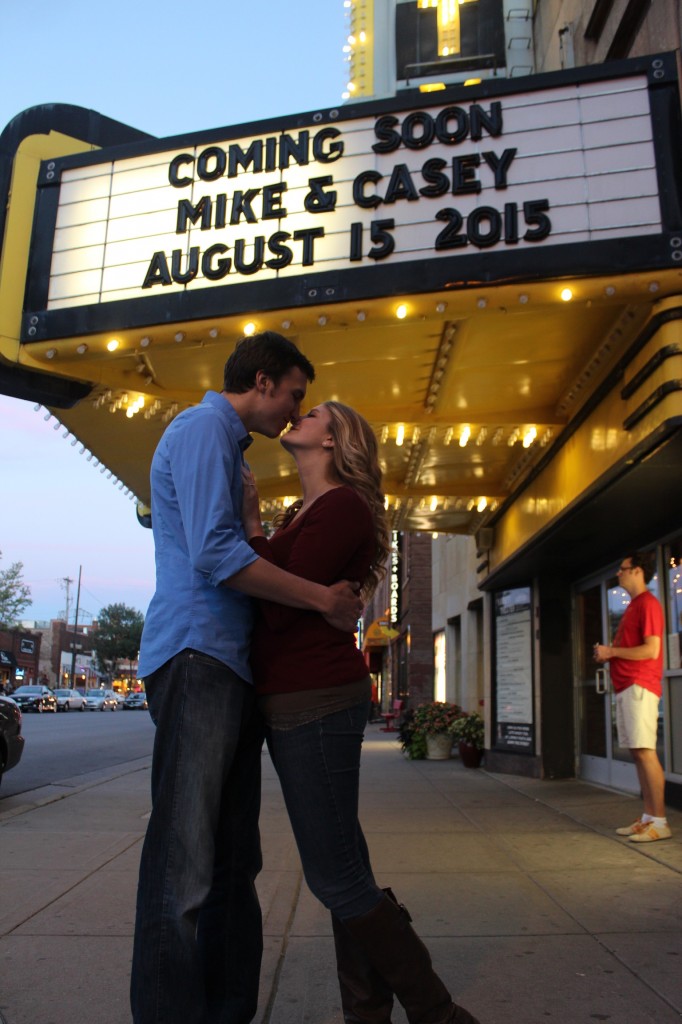 Engagement picture movie theater 