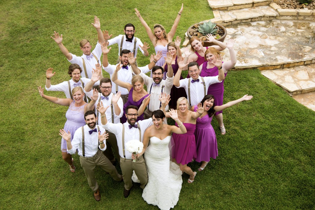 purple bridesmaids dress idea