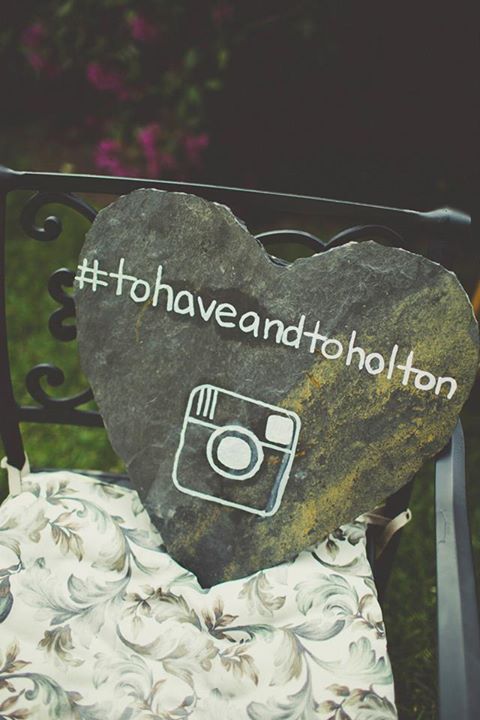 DIY wedding hashtag sign 