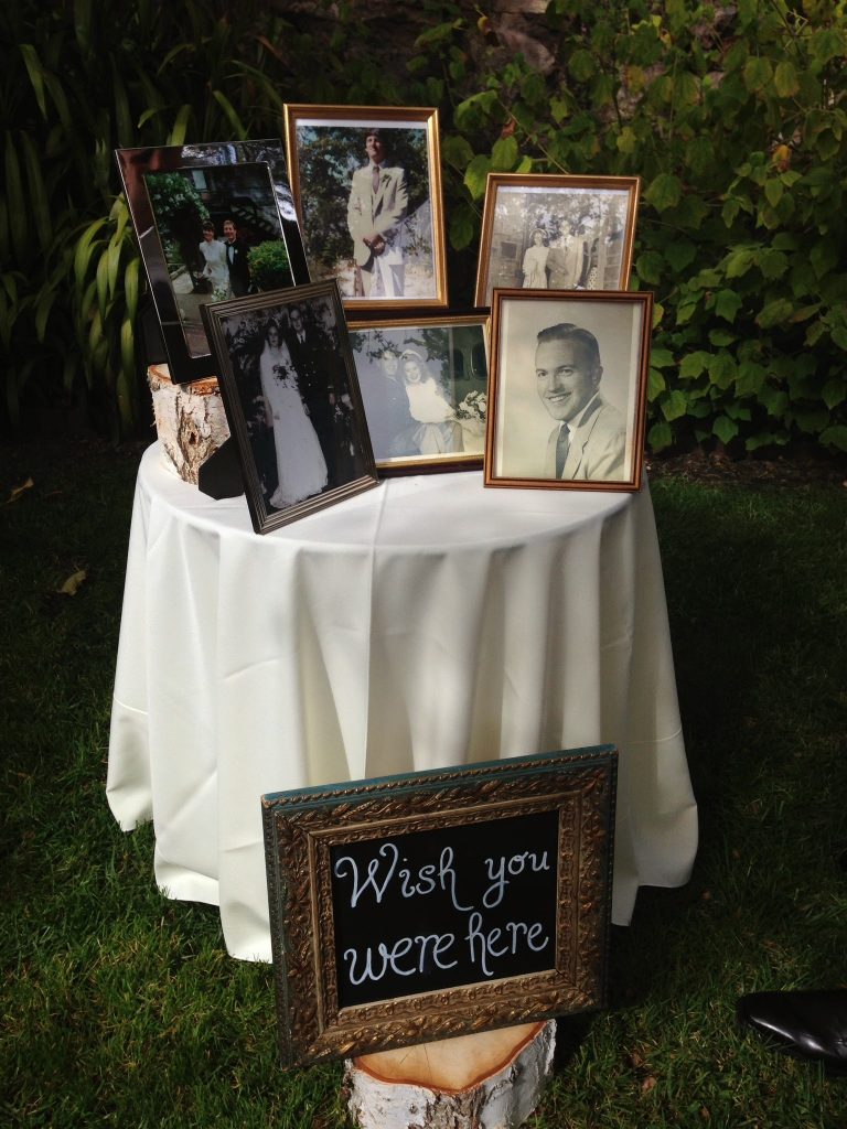 wedding memory table ideas