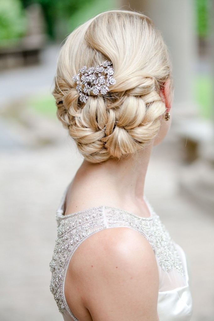 braided wedding updo 