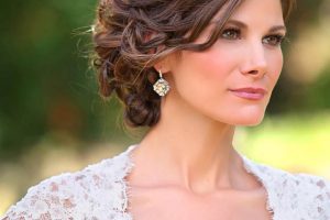 braided wedding hair and makeup ideas