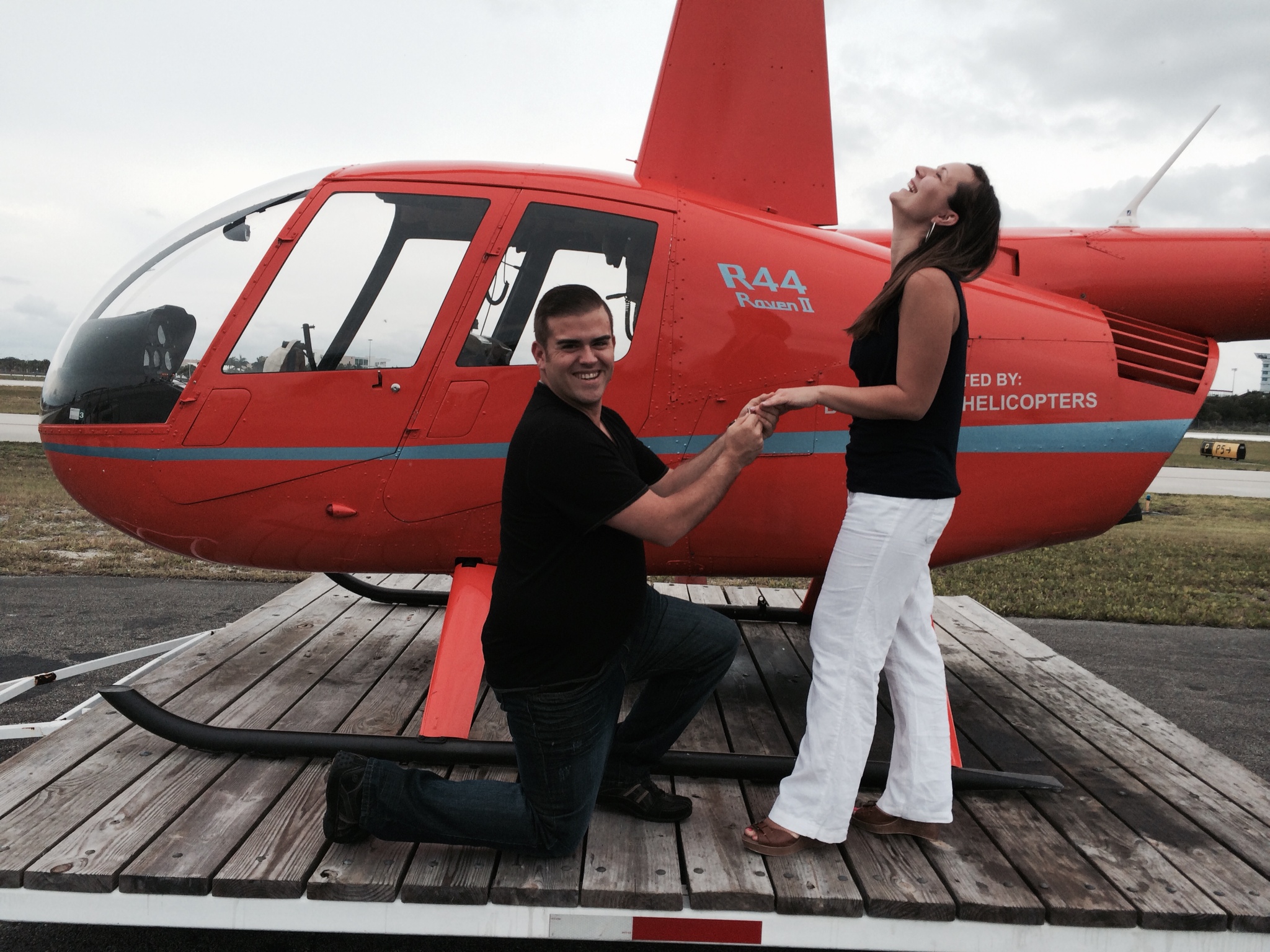 Helicopter proposal. Perfect propose 4
