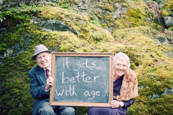 Grandparents wedding photo