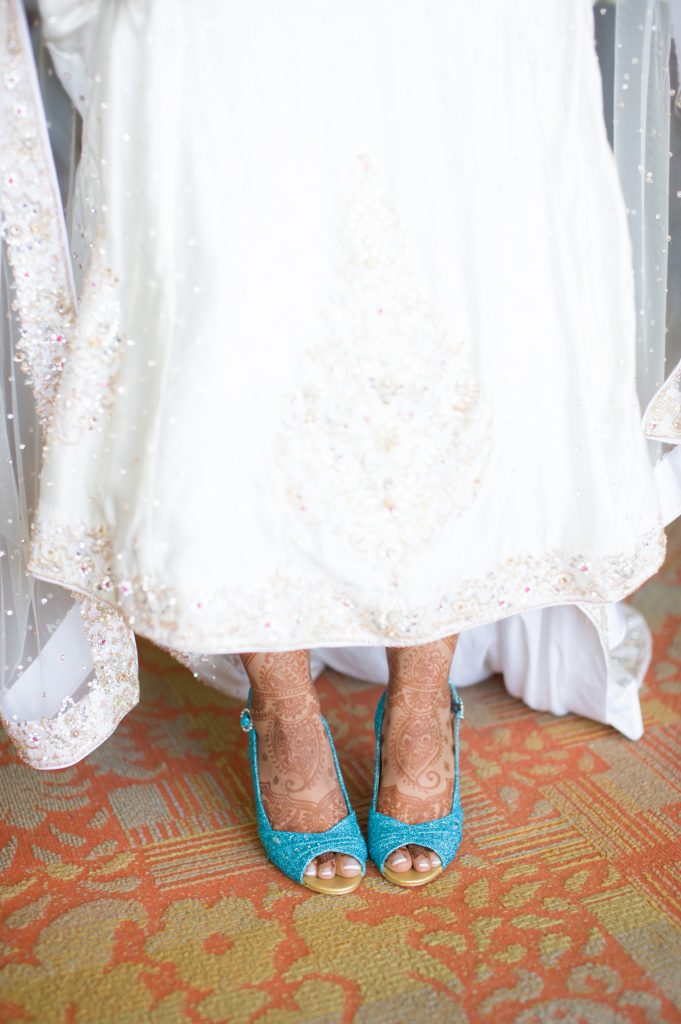 turquoise heels wedding