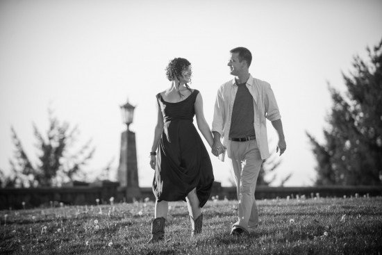 black and white engagement