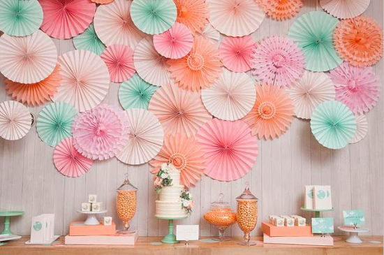 diy wedding ideas paper fans