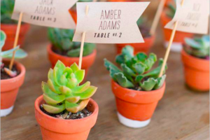 diy wedding table numbers favors