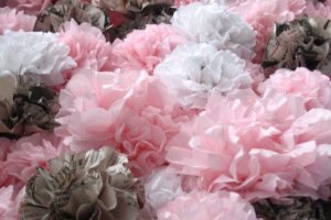diy wedding ideas tissue paper flower