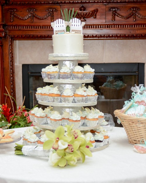 grayton beach wedding cake