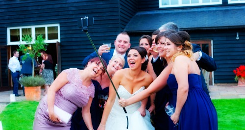 selfie stick wedding